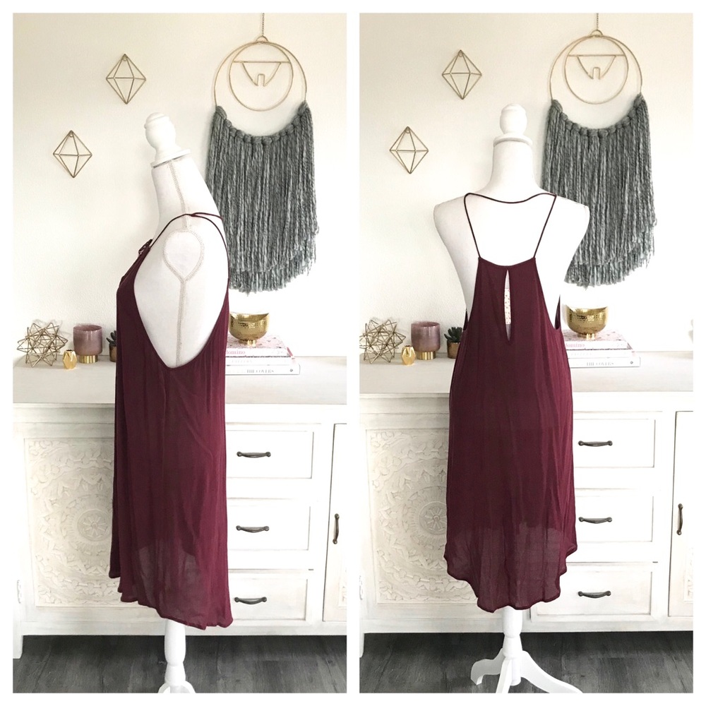 free people boho slip dress lingerie style with eyelash lace Valentine’s Day